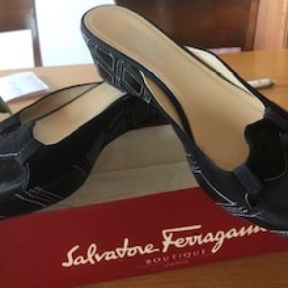 FERRAGAMO SANDALS/SLIDES (WEDGE HEEL) - Picture 3 of 9